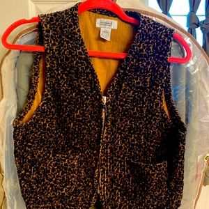 Leopard print vest